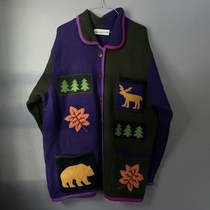 Funky Marisa Christina Woodland Cardigan Sweater